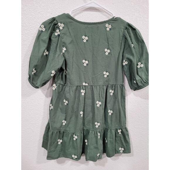 Old Navy Girls Green Floral Dress size Medium #6‎ - Picture 2 of 3
